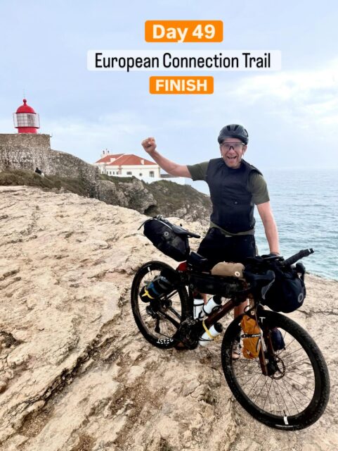 Day 49 - Geschafft / Ziel / Finish.
And no cycling tomorrow. 😃
Nearly 7000 km - 14 Countries - Collected memoires/ Encounters and a greater understanding of what makes Europe what it is.
Started on Aug. 10th until today.
North-Norway to Cabo de Sao Vincente in Portugal.
.
Ausführlicher Bericht auf meinem Blog -
https://european-connection-trail.com/2025/09/29/im-ziel-mit-hindernissen/
#europeanconnectiontrail #ect2025 #peopleofeurope 
#Fjallraven #hoja #globetrotterde #focusbikes #shimanogermany #lazersport  #paul_lange_co #sogehtsaechsisch #simplysaxony #RockHead #beastcomponents #CraftYourGravelStory #squirtcyclingproducts #wahooligan #supernovadesign #elektrofreitag #schwalbetires #ErgonBike  #betheenergy
#gravelbike #bikepacking #ridetogether  #cyclingeurope #traveleurope #outdooradventure #outsideisfree #europeandividetrail